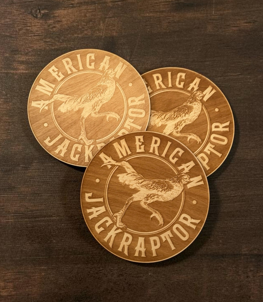 American Jackraptor Wood Sign